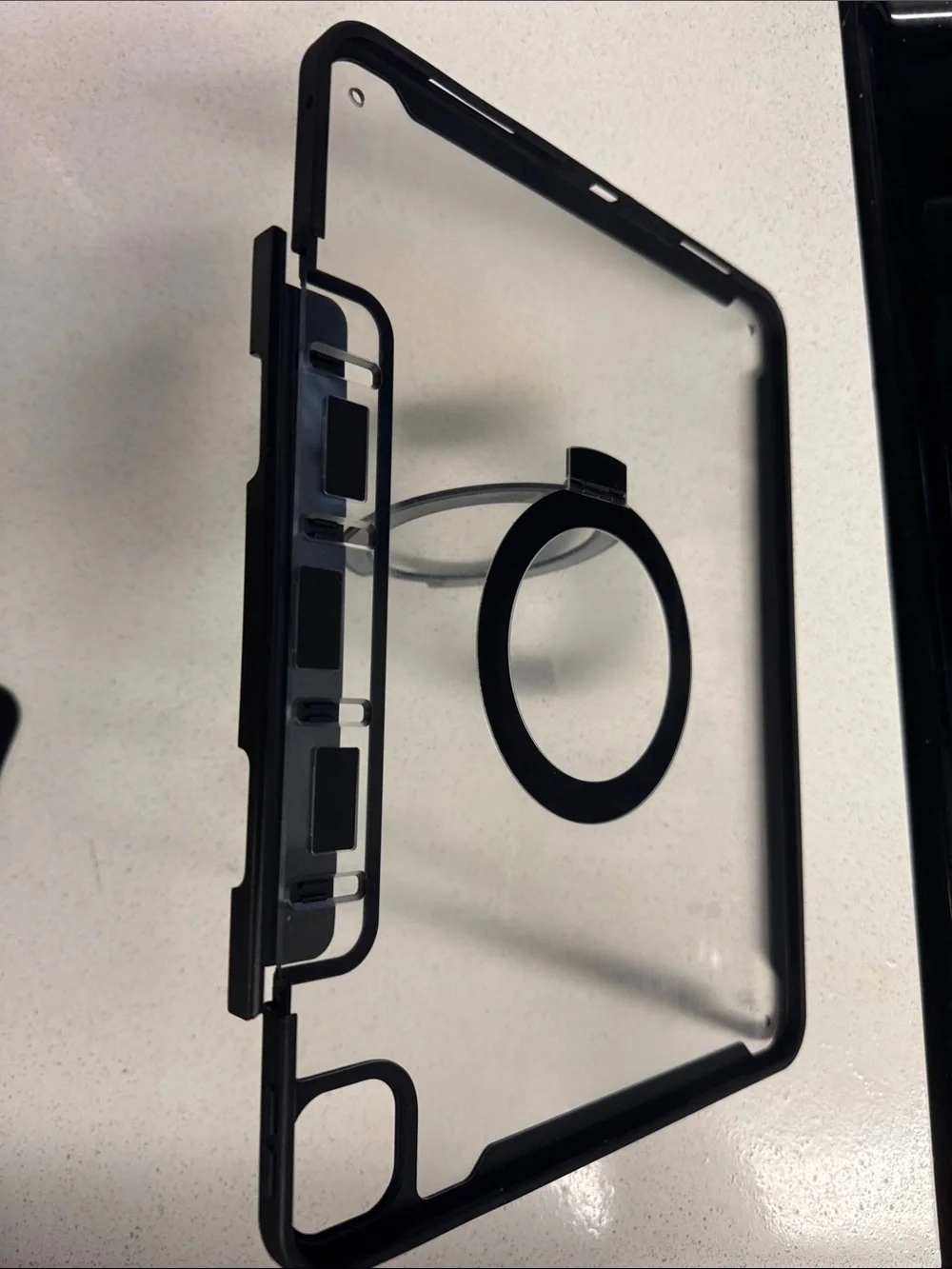 Black iPad Pro 13 Case with Magnetic Cover & Kickstand
